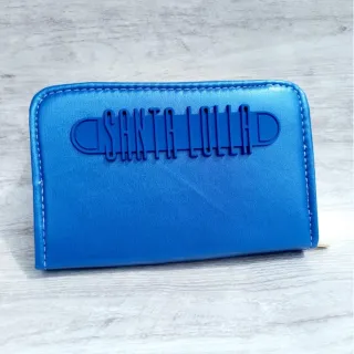 Carteira feminina tamanho médio em zíper com porta cartões, documentos, cédulas e moedas - Cores variadas - SL verde Tiffany