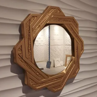 Espelho com Moldura em Gesso ME0600 - Único