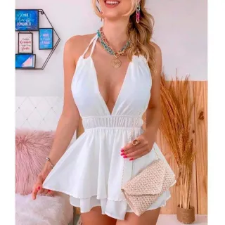 Frente Única Macaquinho Feminino Viscolinho com Elástico - Verde Bandeira