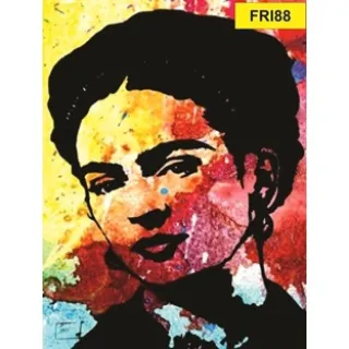 81 a 100 Placa Decorativa Frida Kahlo - FRI92
