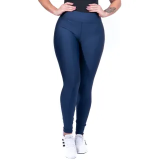 Legging Feminina Suplex Cós Alto Lisa Fitness ou Dia a Dia - ModaDudis - Azul Marinho