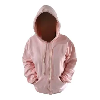 Blusa Flanelada de Frio Unissex com Capuz e Zíper, Moleton Quentinho! - Azul Marinho