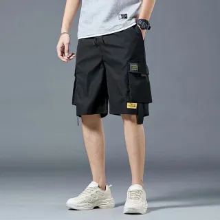 Shorts Masculino de Moda Esportiva com Bolso Lateral - Verão