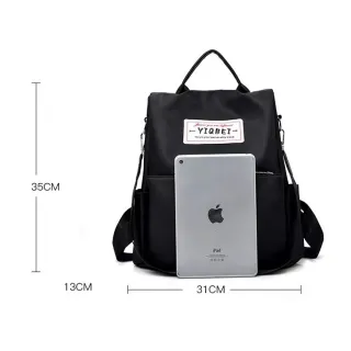 Chaveiro anti furto feminino: mochila de nylon com estilo - Fúcsia