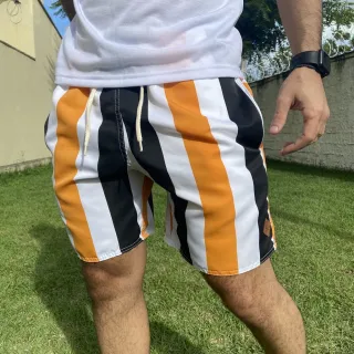 Bermuda Masculina Premium Mauricinho Tactel Shorts Praia Academia - Mykonos