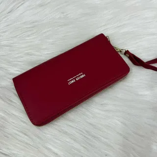 Coleção Deluxe: Carteira Feminina com Zíper e 1 Compartimento - VERDE814