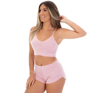 Moda Feminina Noite: Short Doll Roupa de Dormir em Microfibra - Promoção