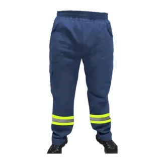 Uniforme mecânico brim refletivo tamanho grande plus size 38 - calça - Cinza