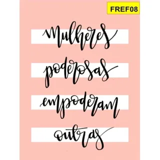 Placa Frases Feminista Decorativa - 20 opções - FREF08