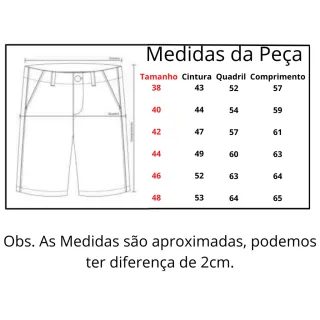 Bermuda Jeans Masculina Slin com Lycra - Conforto e Estilo em uma Peça Versátil - 40