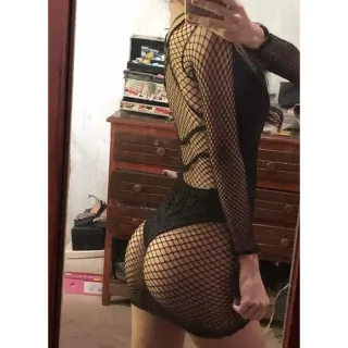 Veste PP ao GG - Vestido Sensual Manga Longa Arrastão para Festa - Único