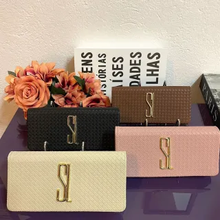 Bolsa de Mão e Necessaire Maquiagem Santa Lolla/ Carteira Feminina - ROSE CARTEIRA SL
