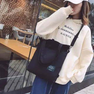 Bolsa de Lona Resistente com Alça Removível - Modelo Novo - AMARELA