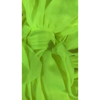 Vestido Longo Manga Longa Neon para Piscina e Praia - LARANJA NOEN