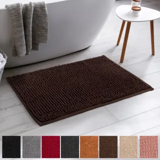 Tapete Microfibra Antiderrapante Bolinha Cozinha Banheiro - Tabaco