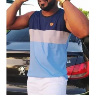 Preço de Fábrica - Camiseta Regata Masculina em Algodão Penteado Diversas Cores - Laranja