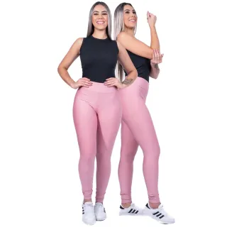 Legging Feminina Suplex Cós Alto Lisa Fitness ou Dia a Dia - ModaDudis - Azul Marinho