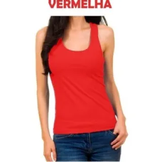 Viscolycra Regata Feminina Alça Larga - Rosa