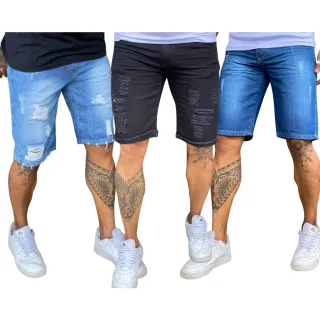 Imperdível! Kit Nova Coleção Bermuda Jeans - KIT NOVO 3 BERMUDAS