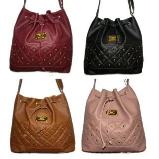 Bolsa Saco Tiracolo Feminina Barata - Estilo Super Lado - Caramelo Lisa