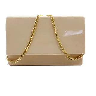 Bolsa de Mão para Festa de Casamento com Alça de Corrente - Preto Com Brilho