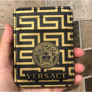 Várias marcas e modelos de Carteira Masculina Mágica unissex - versace branca\roxo