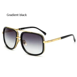 Óculos de Sol Masculinos Quadrados com Armação de Metal - C3