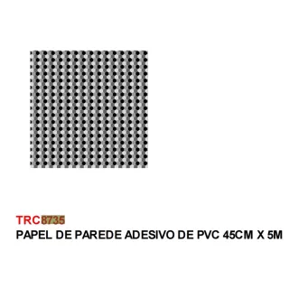 Decoração Adesivo Pvc 5 Metros x 45 cm - Sala, Cozinha, Quarto, Banheiro - TRC8485