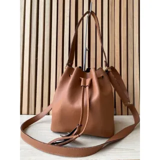 Acompanha 2 alças: Bolsa feminina saco - Marfim