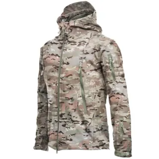 Jaqueta Militar Tático Soft Shell Techwear - À Prova de Vento e Impermeável - Dark Grey
