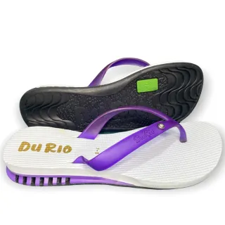 Chinelo Ortopédico DuRio Air Feminino - Esporão e Fascite Plantar - PRETO ROXO
