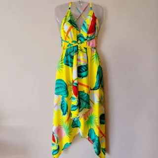 Vestido Longo Vermelho Ponta Feminino - Raryel - Branco