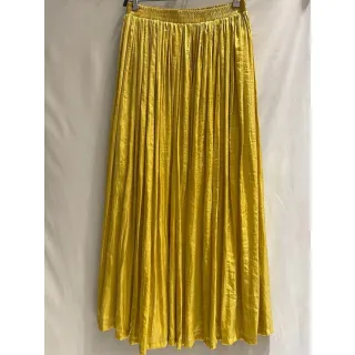 Saia Feminina Plissada Longa - Heleny Fashion - Bege