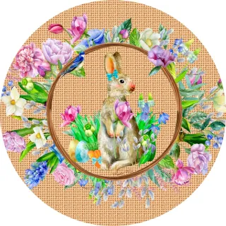 Jogo Americano Decoração Estampado Páscoa Sousplat 35cm - Coelho Bambi