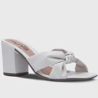 Sandália Tamanco Feminino Bico Quadrado Salto -26.05