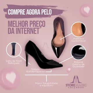 Salto Alto Confortável Rosa Pink e Rosa Bebê - Envio Rápido - Lilas - 10cm