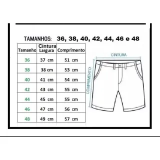 Bem TOP Bermuda Decido Rascada Sarja Branca - Branco Rascada