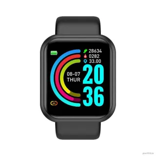 Smartwatch Rastreador de Frequência ASAZQ Y68/D20 para iOS/Android - Dourado Pink