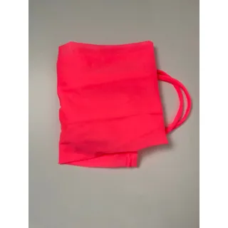 Saia Moda Blogueira Transparente Drapeada Curta Ajustável - Pink