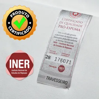 Colchões BF Travesseiro Massageador Espuma de Viscoelástico Nasa 50x70cm - Branco