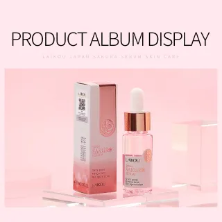 Flor de Cerejeira Sérum Facial LAIKOU, Rejuvenescimento da Pele com Extrato Skincare 15ml - Sakura Serum