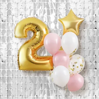 Decoração de Parede para Festas - Painel Metalizado Quadradinha - Preto