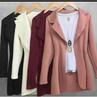 Envio Rápido! Blazer Max Sobretudo Longo Feminino