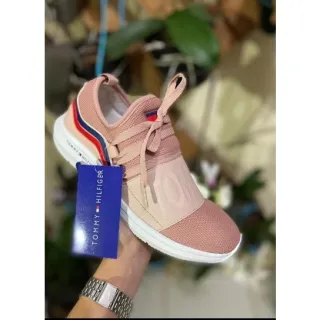 Tenis Confortavel Feminino Calce Facil, Ideal Para Caminhada e Academia - Vermelho