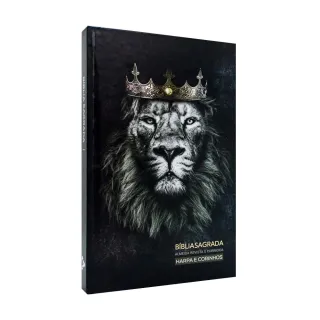 Leão de Judá - Bíblia com Harpa Média para Jovens - Único