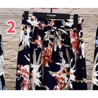 Saia Longa Feminina com Estampa Floral - 6-VERDE