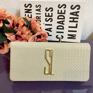 Bolsa de Mão e Necessaire Maquiagem Santa Lolla/ Carteira Feminina - ROSE CARTEIRA SL