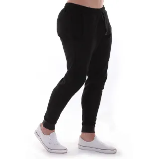 Calça Jogger Masculina Slim Fit Lisa em Moletom Básica M9 - Cinza