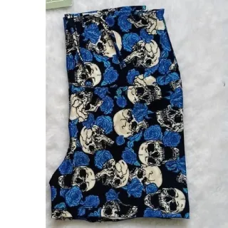 Fitness corda cintura alta curta para academia - Caveira rosa