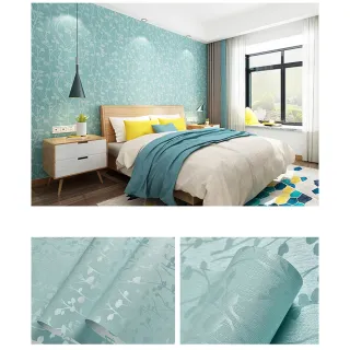 Adesivo Texturizado Galho Branco para Cozinha, Banheiro, Quarto e Sala - 1MX61CM - 3044 Galho Azul (1mx61cm)